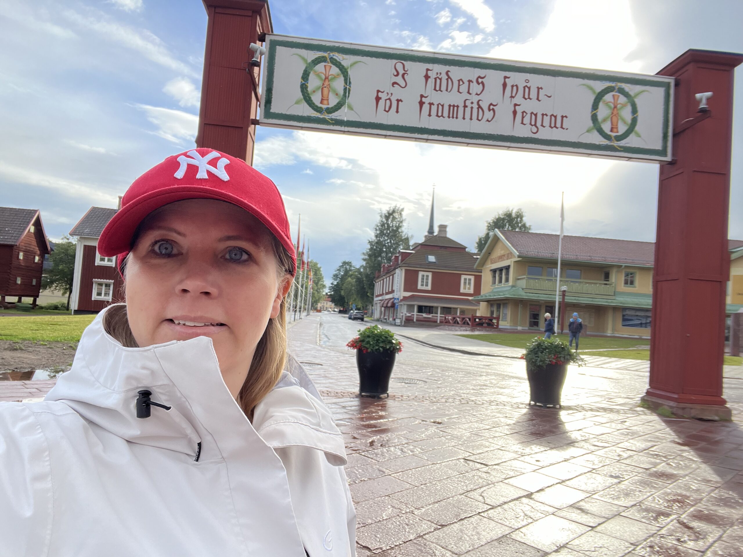 Sveriges mittpunkt mitt i skogen, stor stupet,